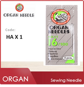 ORGAN NEEDLES JAPAN HAX1 5PCS PACK FOR DOMESTIC MACHINE